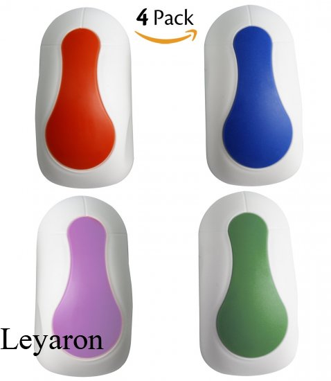 Leyaron 4 Pack Magnetic Whiteboard Eraser in Mouse Shape for Dry Erase Pens and Markers, Multicolored